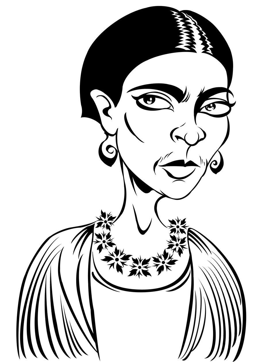 Frida Kahlo (digital) af Neale Osborne