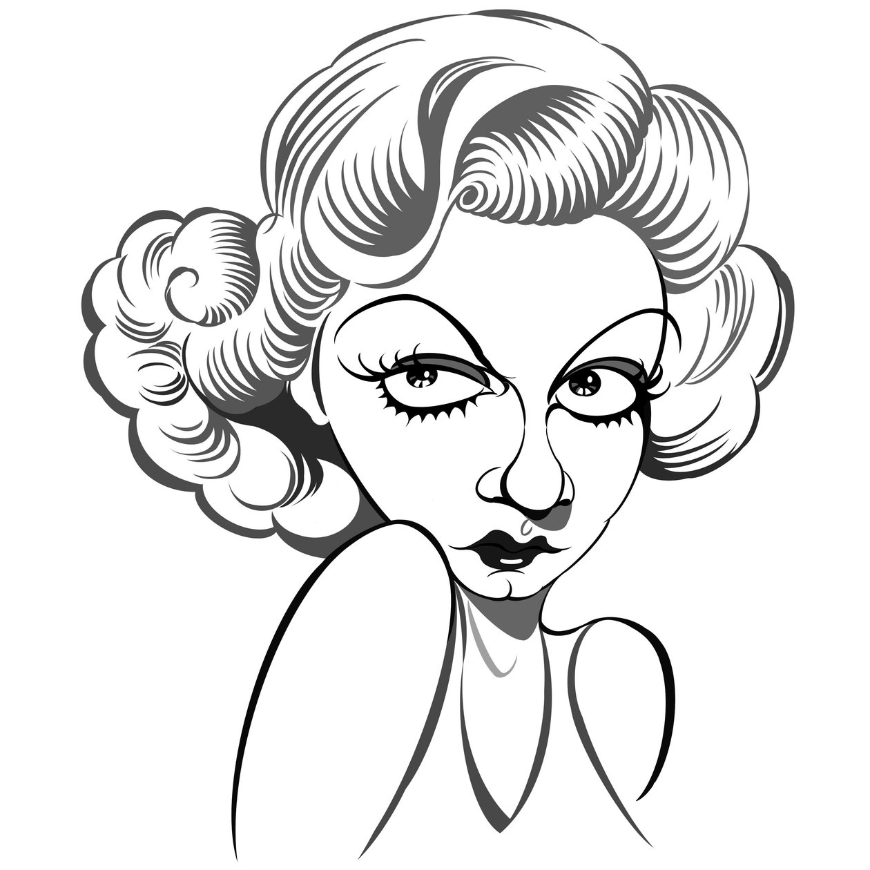 Jean Harlow, 2018 (digital) af Neale Osborne