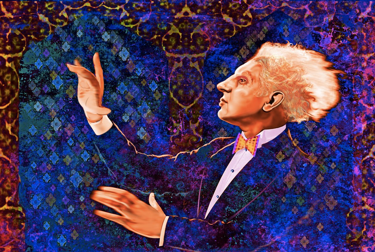 Leopold Stokowski, 2024 (digital) af Neale Osborne