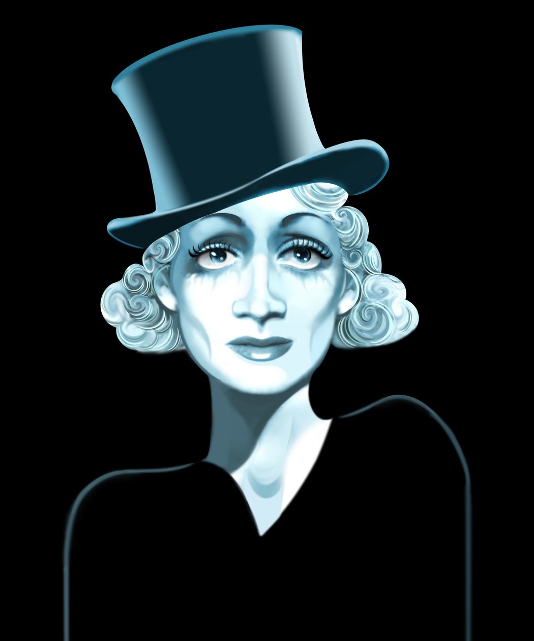 Marlene Dietrich, 2021 (digital) af Neale Osborne