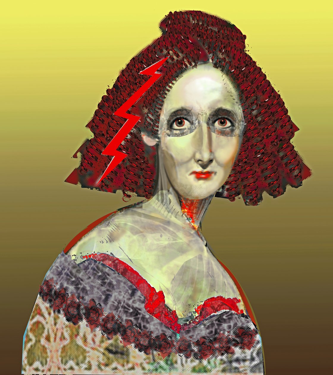 Mary Wollstonecraft Shelley, 2023 (digital) af Neale Osborne