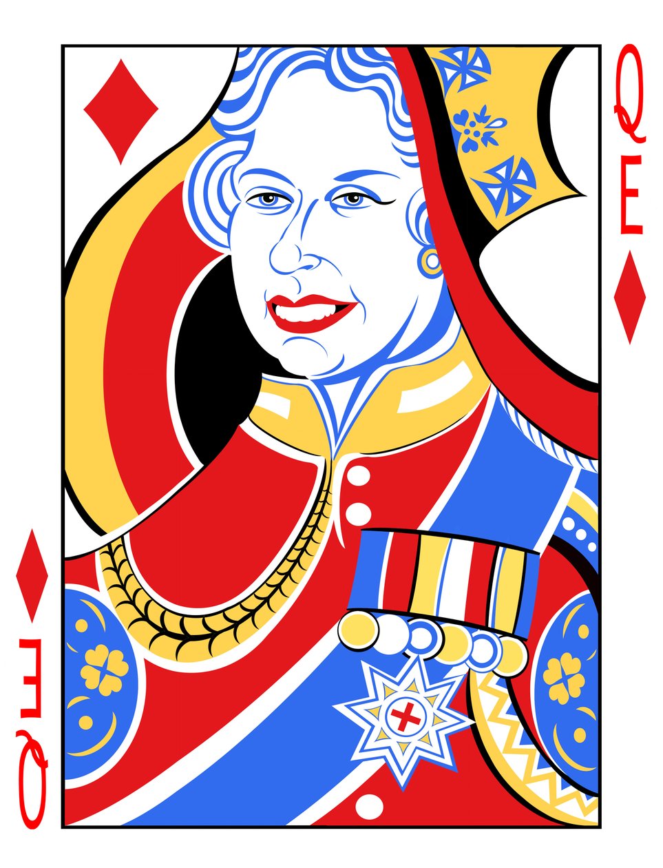 Dronning Elizabeth II 2012, af Neale Osborne af Neale Osborne