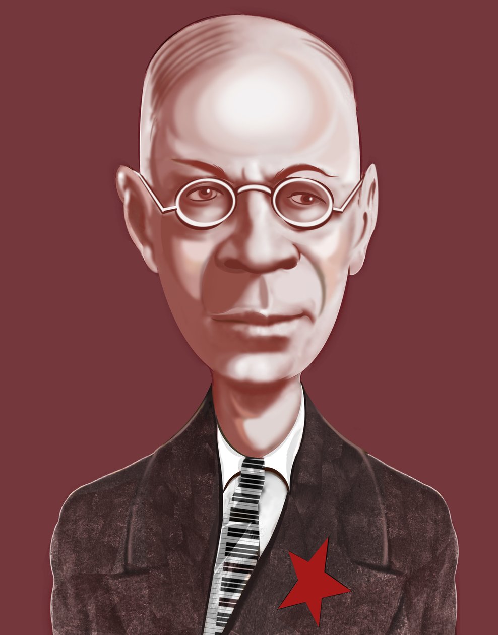 Sergey Prokofiev, 2023 (digital) af Neale Osborne
