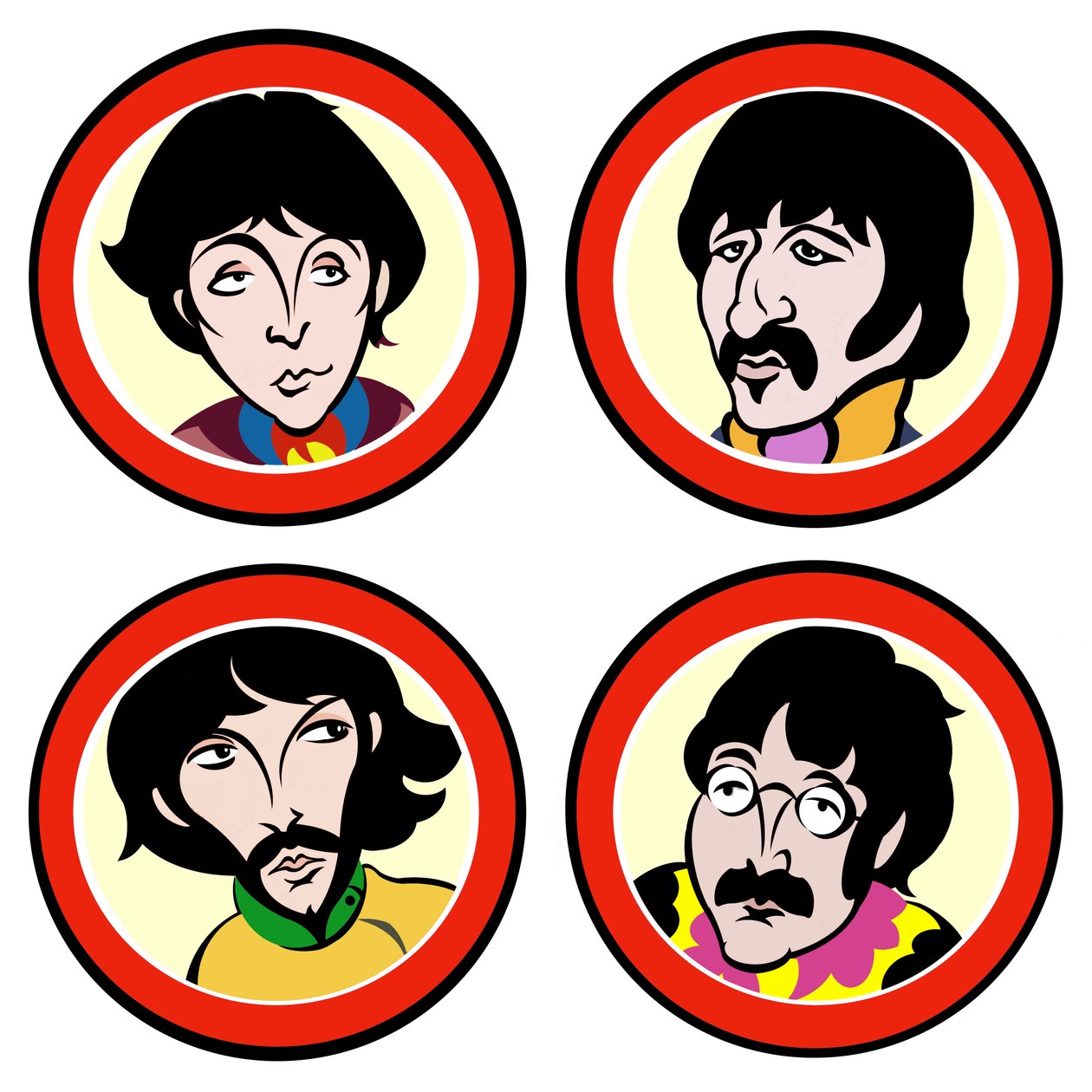 The Beatles, 2004 (muste, digitaalinen versio 2023) af Neale Osborne