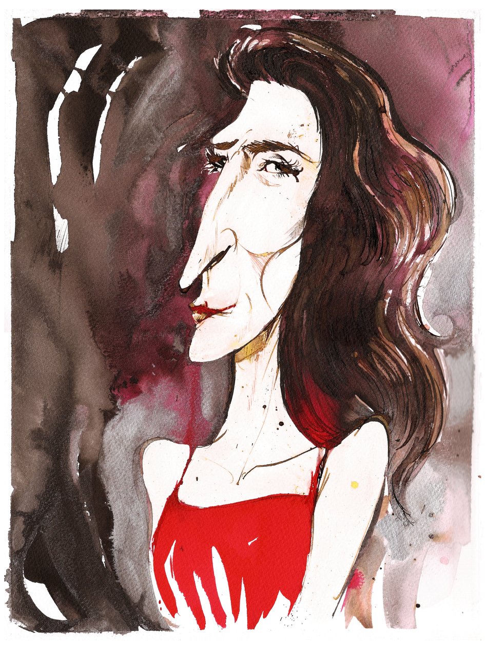 Véronique Gens, 2025 (blæk) af Neale Osborne