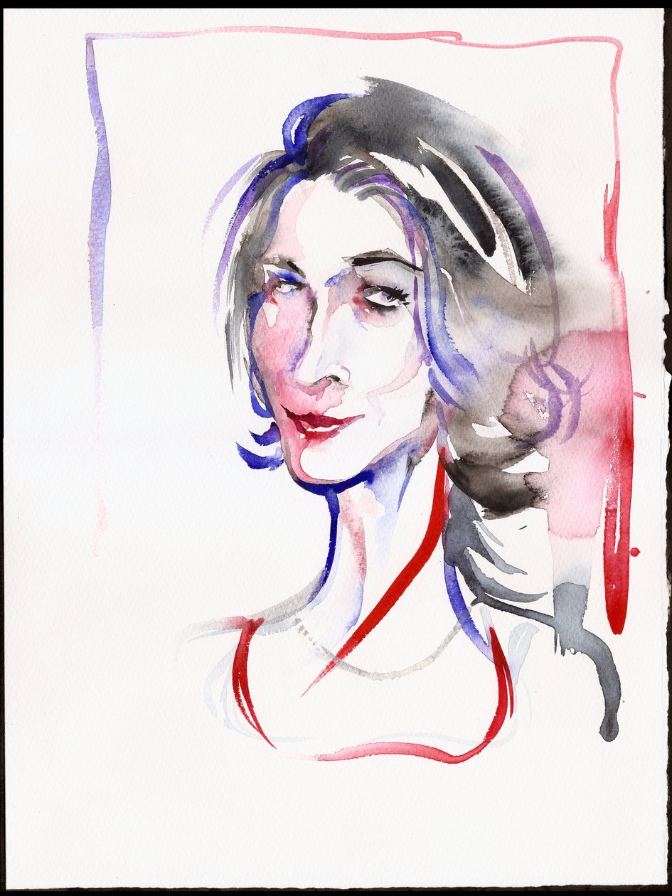 Véronique Gens, 2025 (akvarel) af Neale Osborne