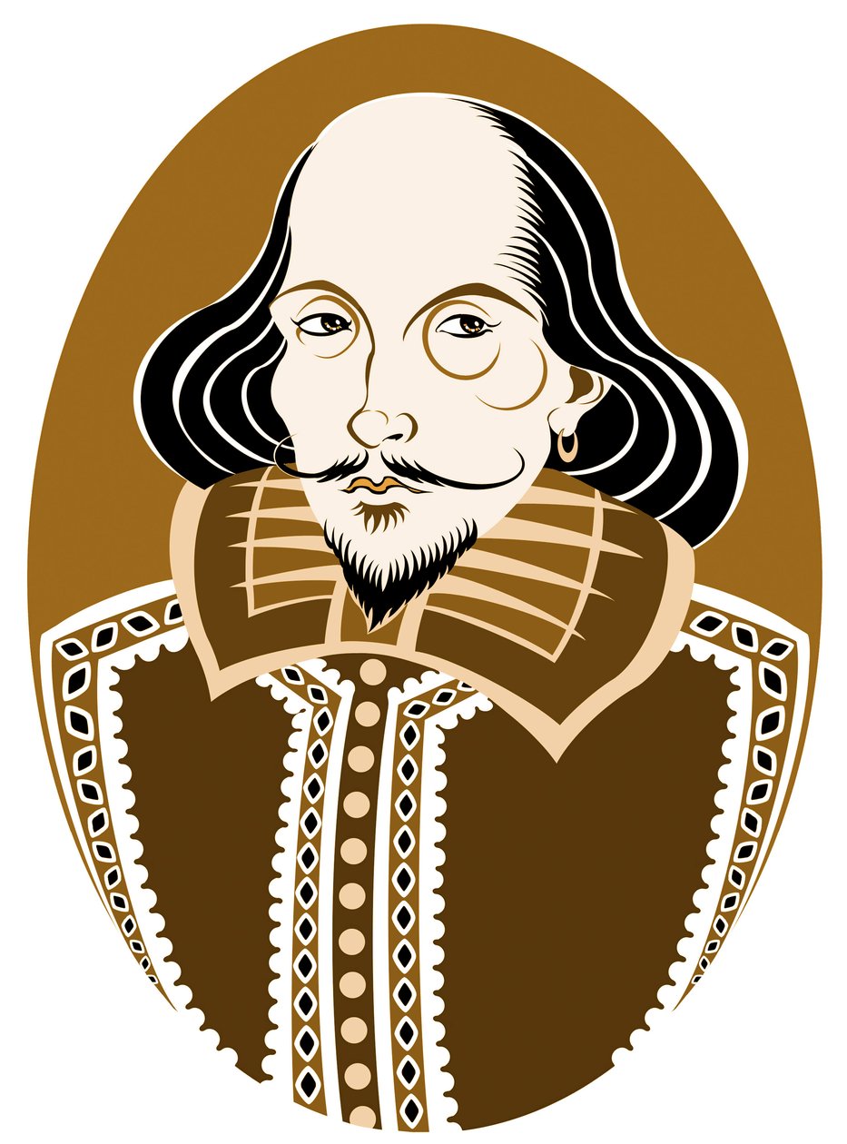 William Shakespeare, engelsk digter og dramatiker døbt 26. april 1564 - 23. april 1616 af Neale Osborne