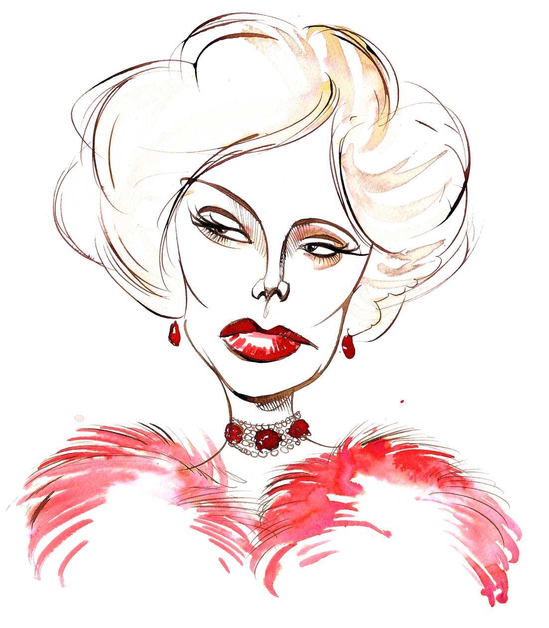 Zsa Zsa Gabor, ungarsk-amerikansk skuespillerinde 6. februar 1917 - 18. december 2016 af Neale Osborne