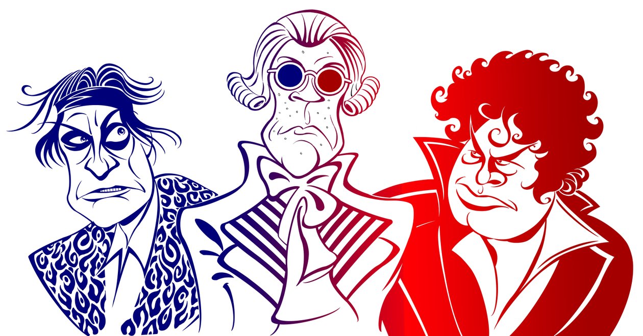 trio af franske revolutionære ledere, 2019 (digital) af Neale Osborne