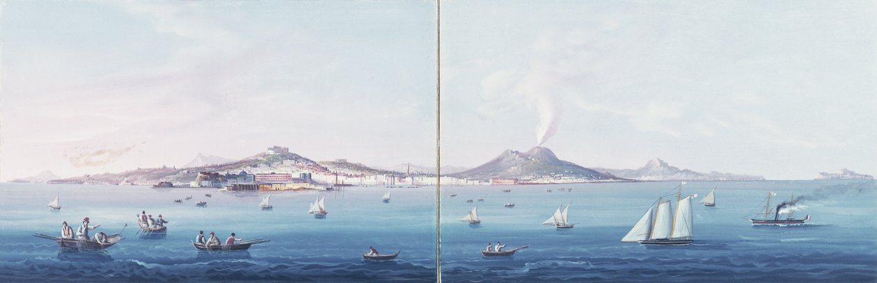 Napoli-bugten af Neapolitan School