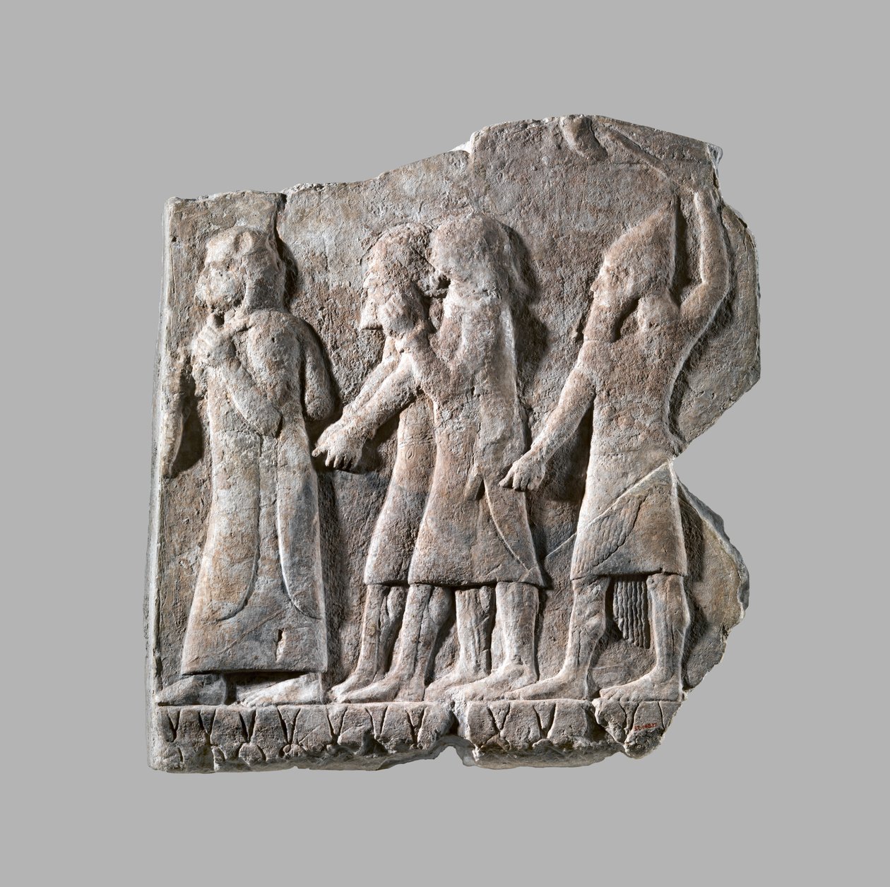 Relief: procession af fanger, ca. 704–681 f.Kr. (gipsalabast) af Neo Assyrian