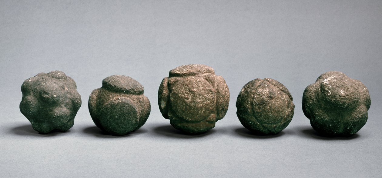 Udskårne kugler, Skotland, sen neolitikum, ca. 3750-2000 f.Kr. af Neolithic