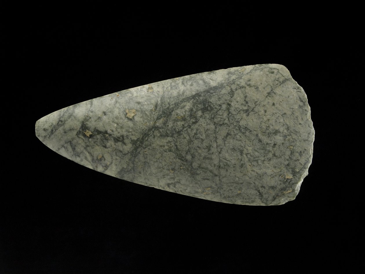 Jadeøkse af jadeit, bondestenalder (Centraleuropa), ca. 5500-c.1800 f.Kr. (jadeit) af Neolithic