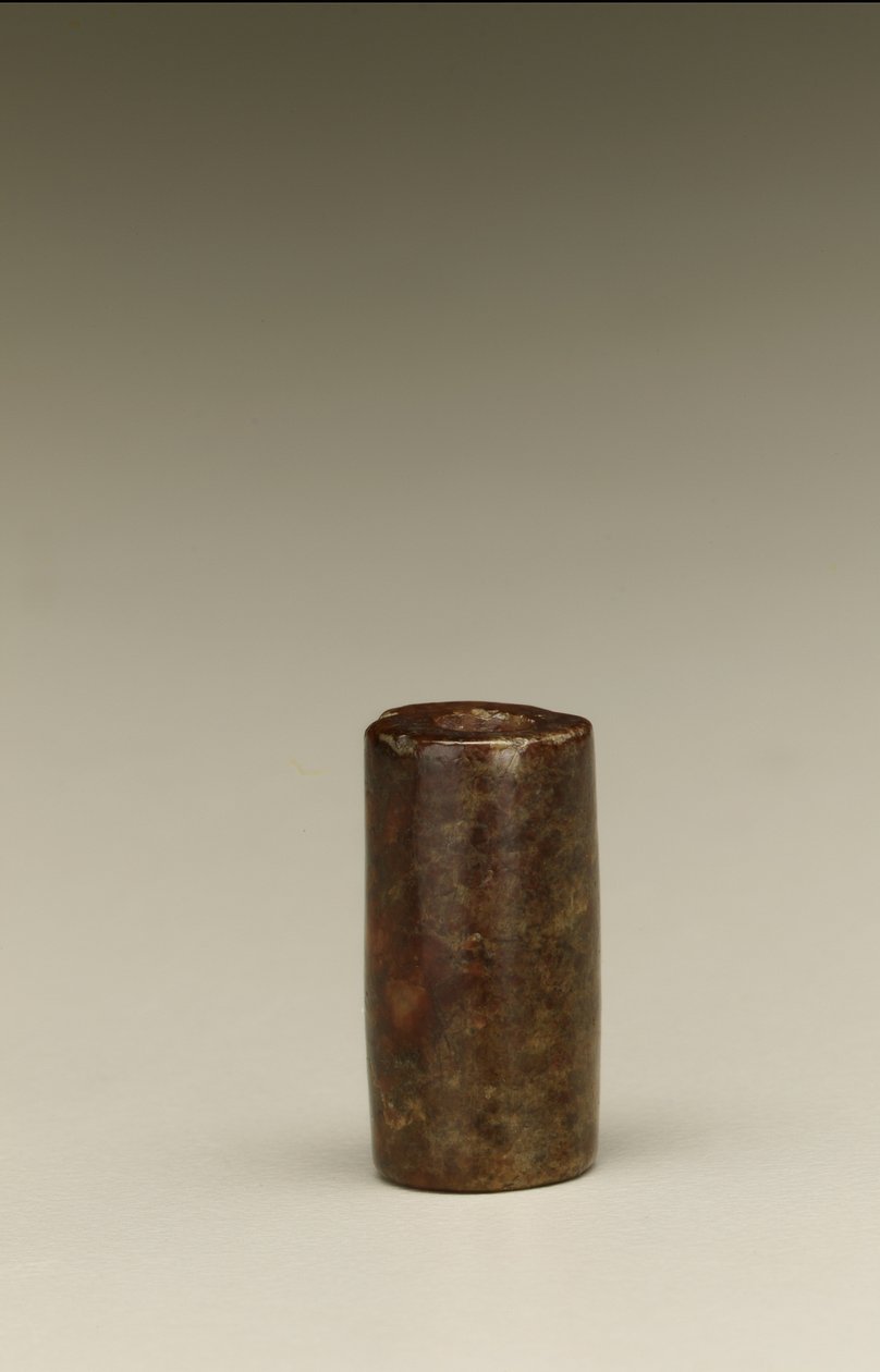 Cylindrisk perle, Lake Tai-regionen, Liangzhu-kultur, 3300-2250 f.Kr. (jade) af Neolithic Period Chinese School