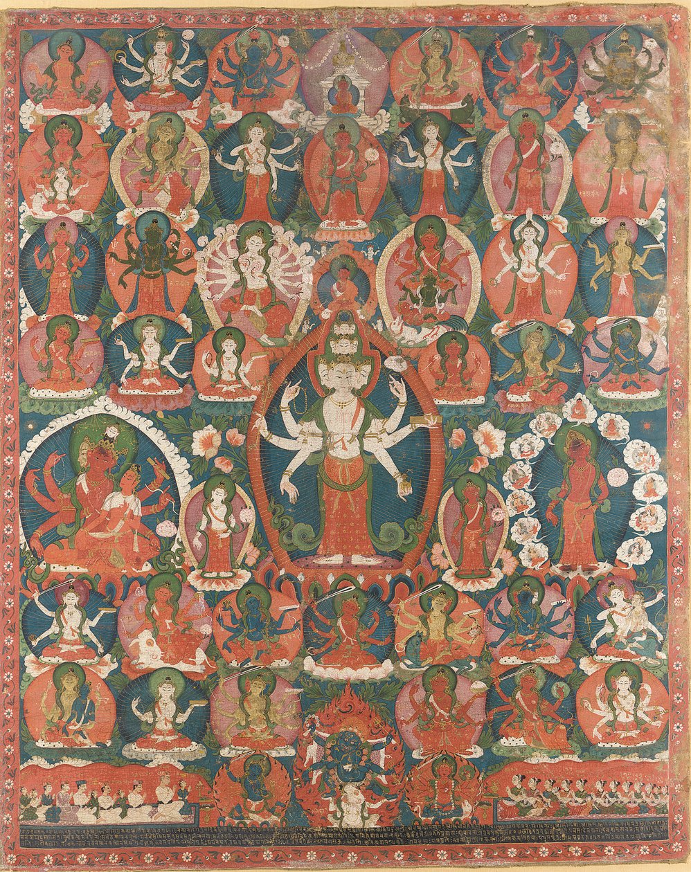 Den pababha er den elleve uudsigelige avalokiteshvara af Nepalese School