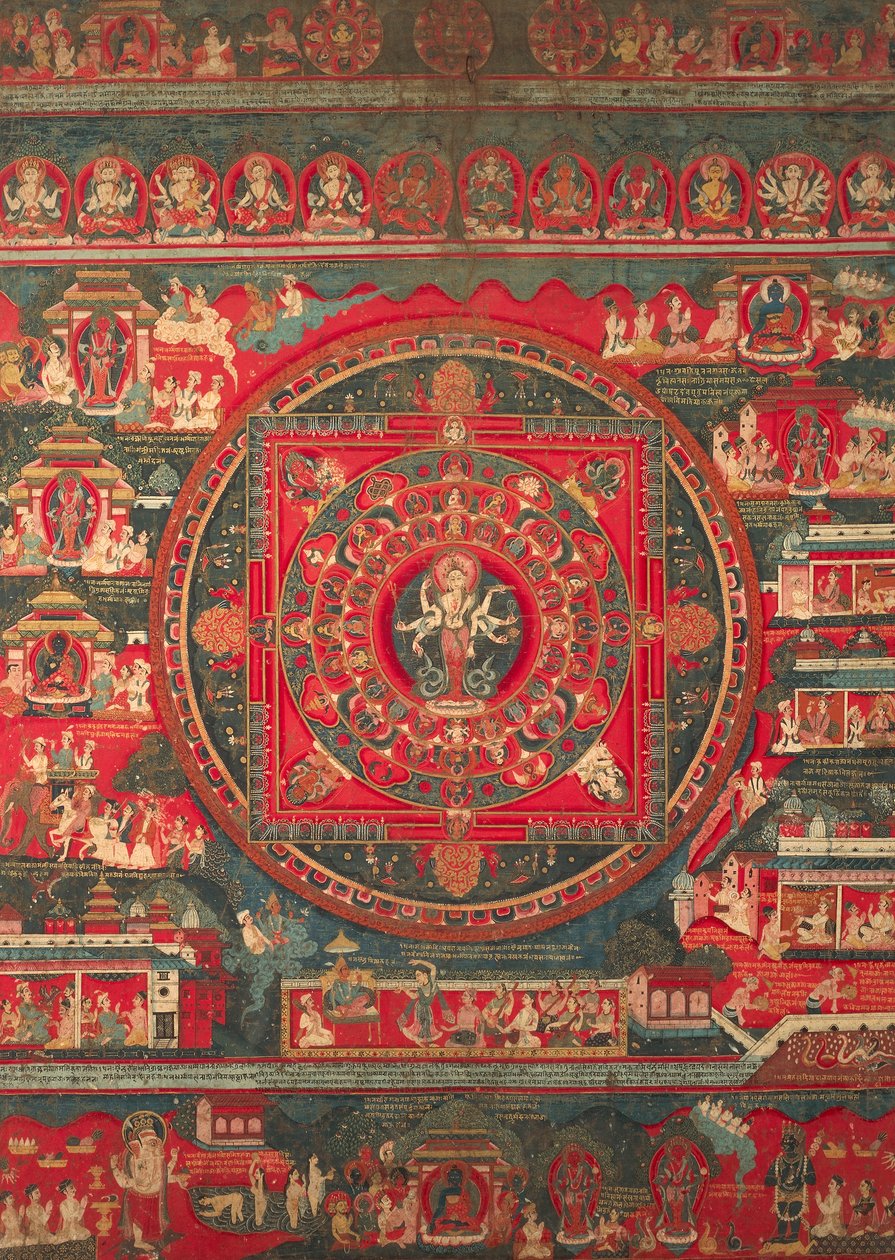 Mandala af Amoghafasa af Nepalese School