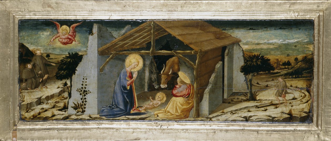 Kristi fødsel, ca. 1450 (tempera på poppeltræ) af Neri di Bicci