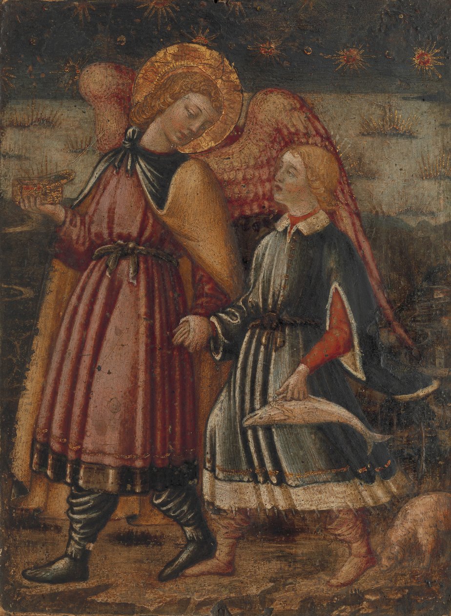 Ærkeenglen Rafael og Tobias, muligvis 1457-63. af Neri di Bicci