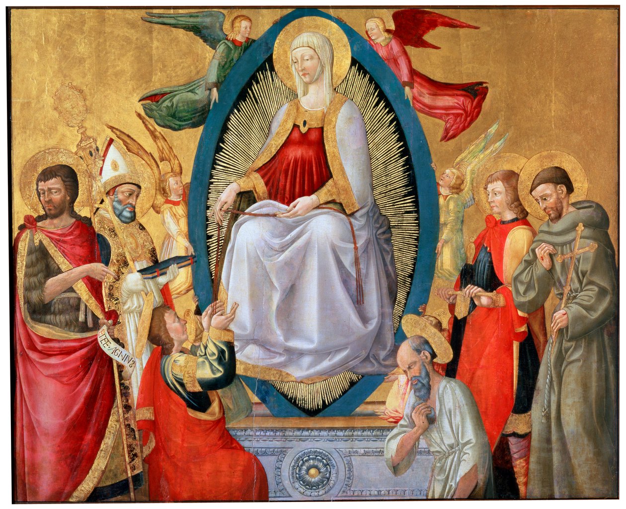 Den hellige jomfru Marias himmelfart, 1464-1465 af Neri di Bicci