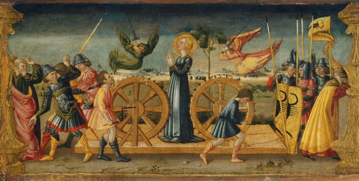 Sankt Katarinas martyrium af Neri di Bicci