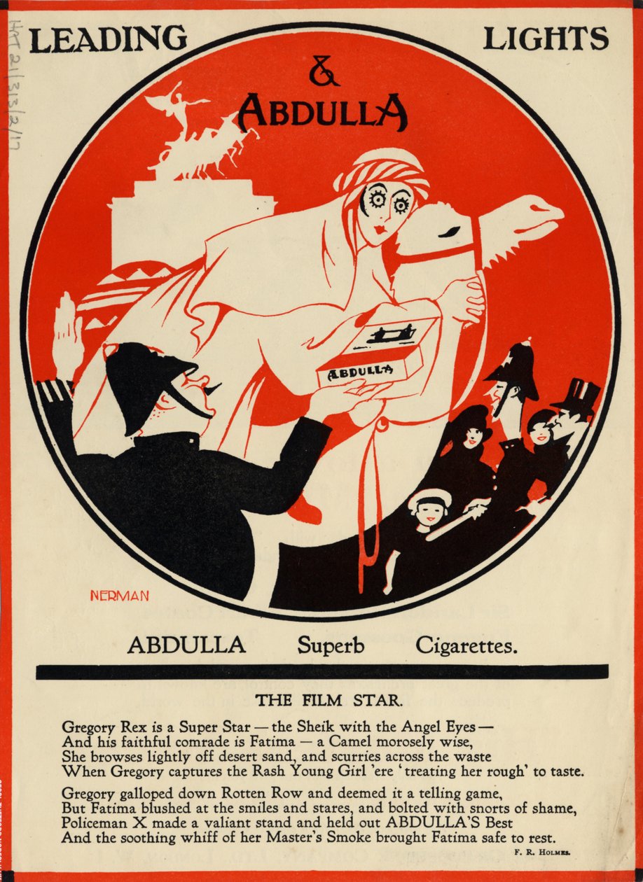 Abdulla Cigaretter, 1920