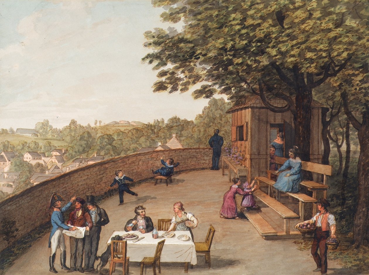 På Bockkeller i Wien-Nußdorf af Leopold Blonder