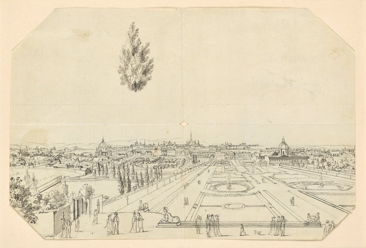 Udsigt over Wien fra Belvedere af Leopold Blonder