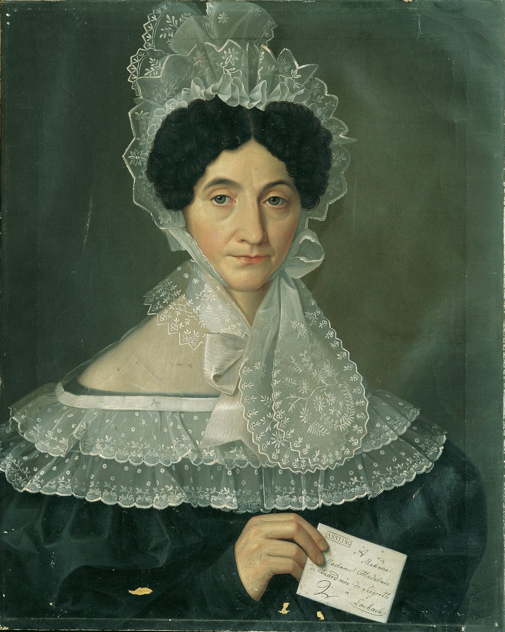 Buste af Magdalene Ruard (død 1858) af Leopold Blonder