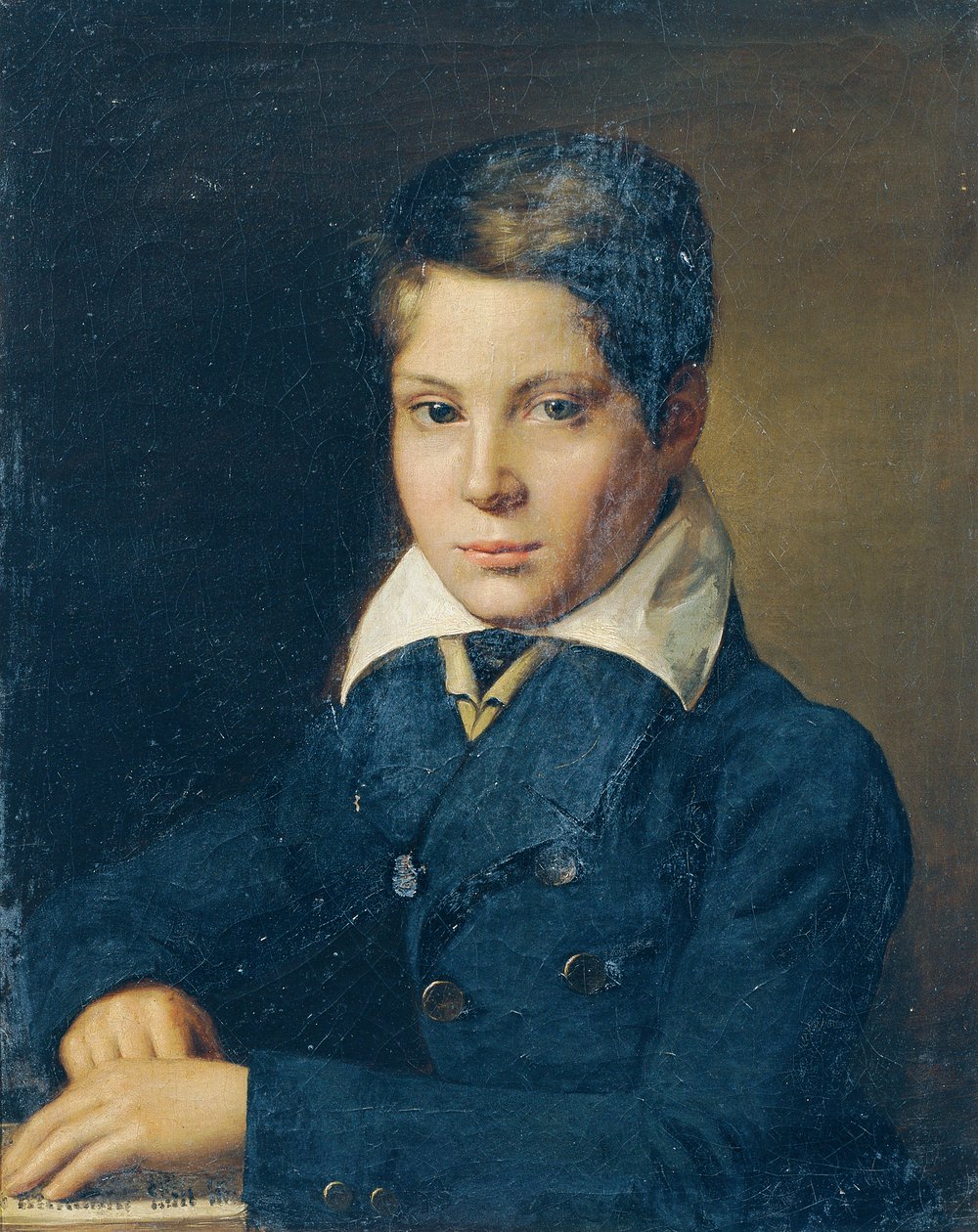 Buste af en dreng af Leopold Blonder
