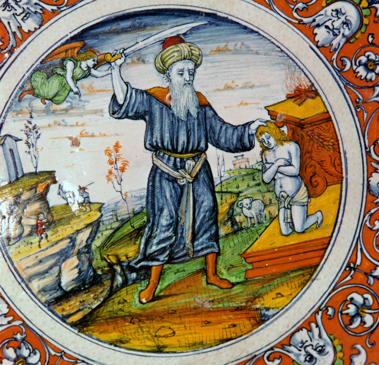 Fad, der viser Isaks Offer, 1500-tallet af Nessus Painter