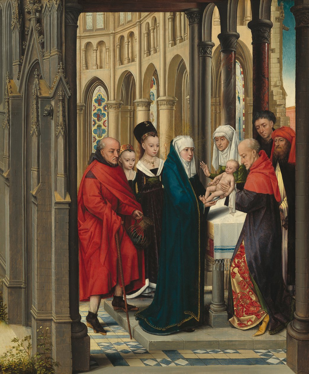 Præsentationen i templet af Netherlandish Master of the Prado