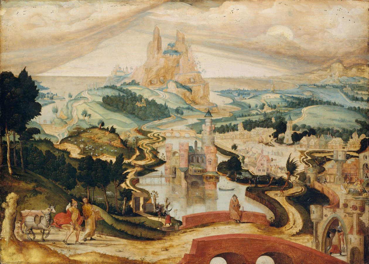 Ankomsten til Betlehem, ca. 1540 af Netherlandish School