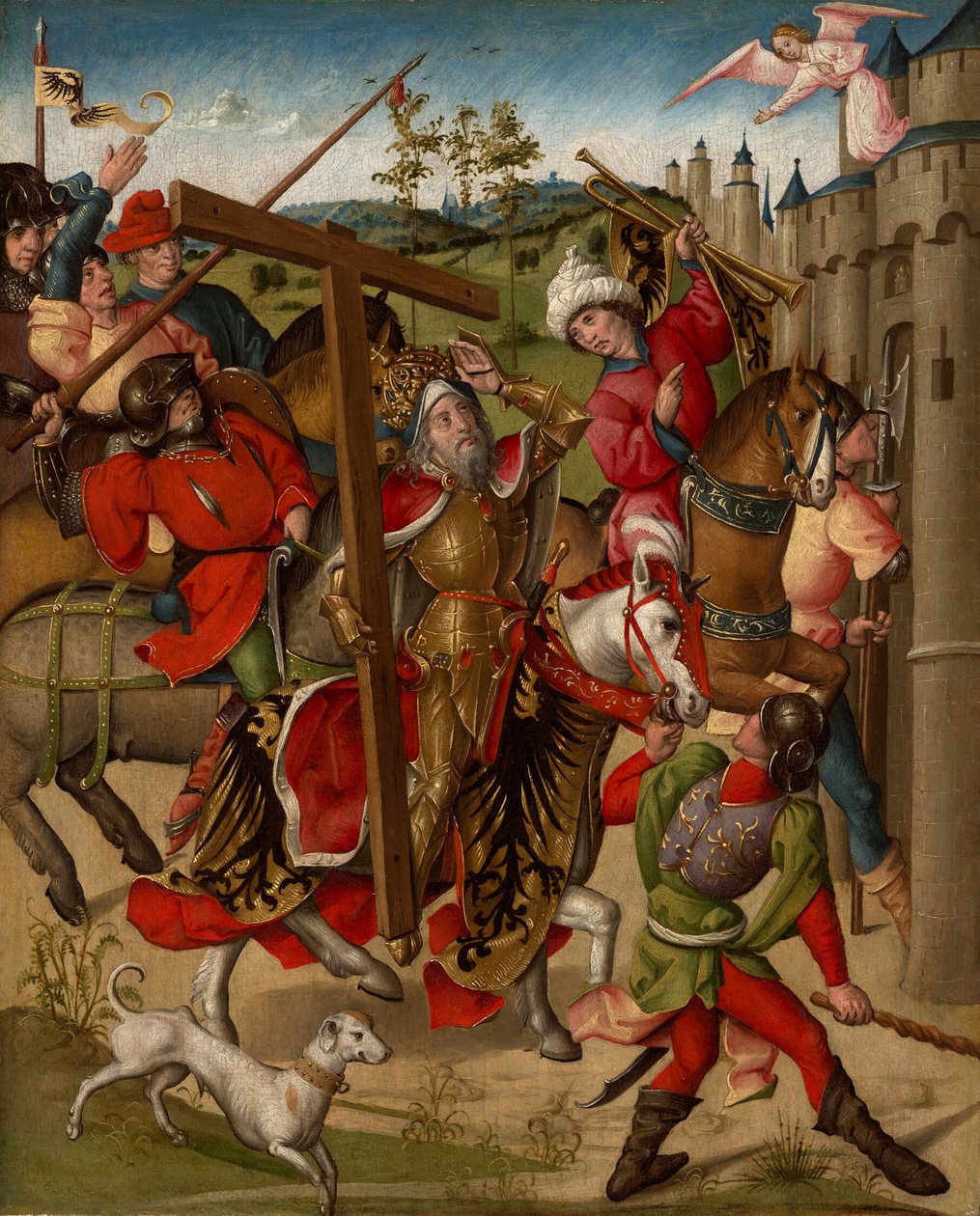 Kejser Heraklius nægtet adgang til Jerusalem af Netherlandish