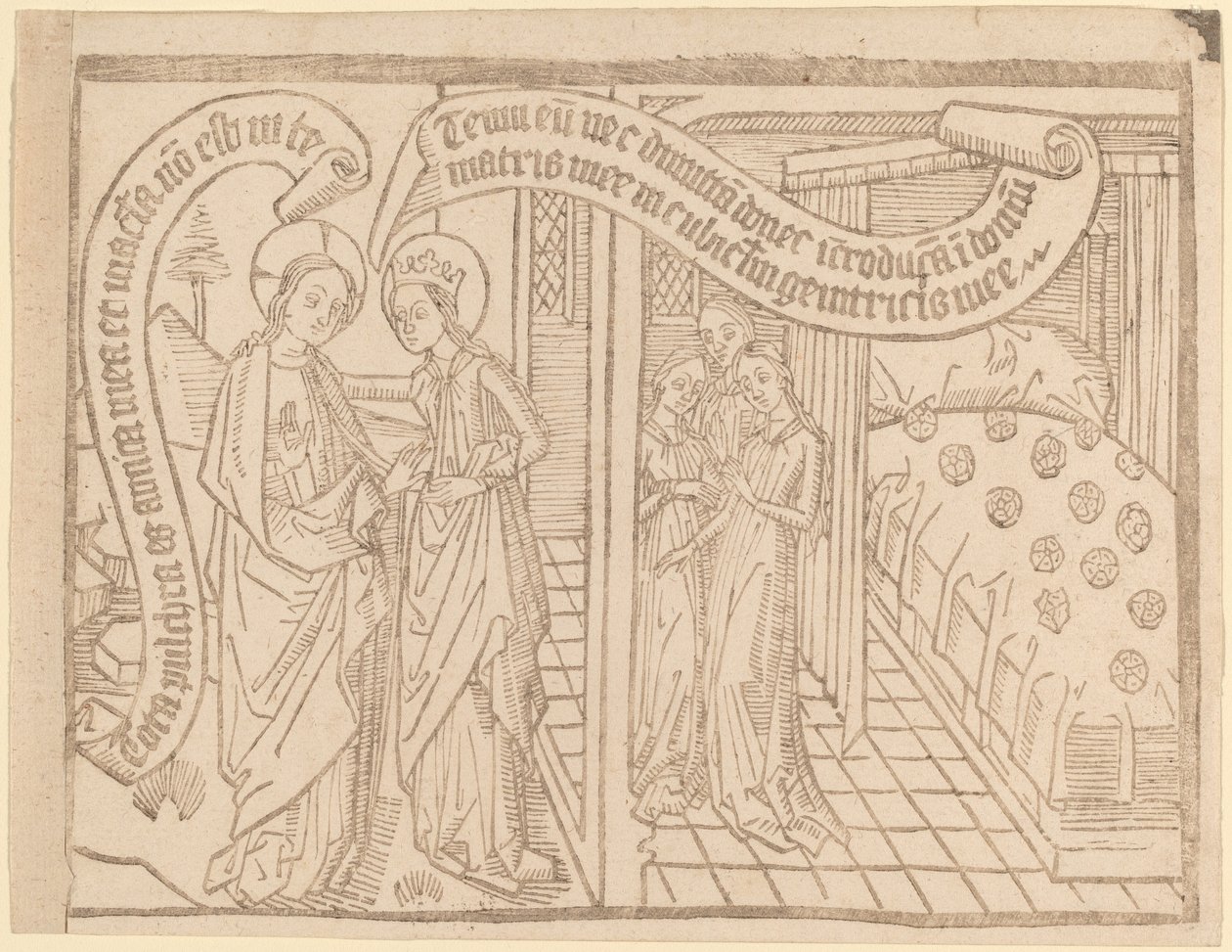 Side fra "Sange af sange": 2. udgave af Netherlandish 15th Century