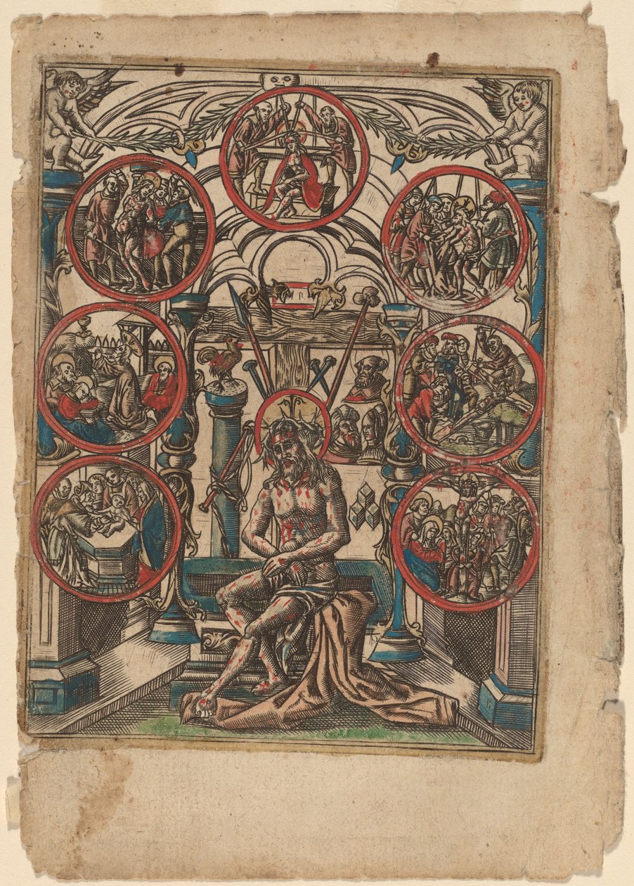 Kristus som sorgens mand af Netherlandish 16th Century