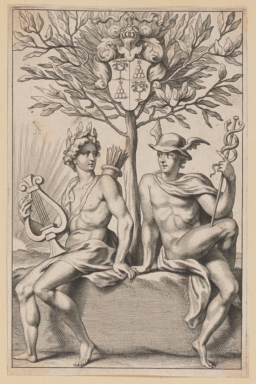 Titelside for Philomathi Musae Juveniles af Netherlandish 17th Century after Sir Peter Paul Rubens