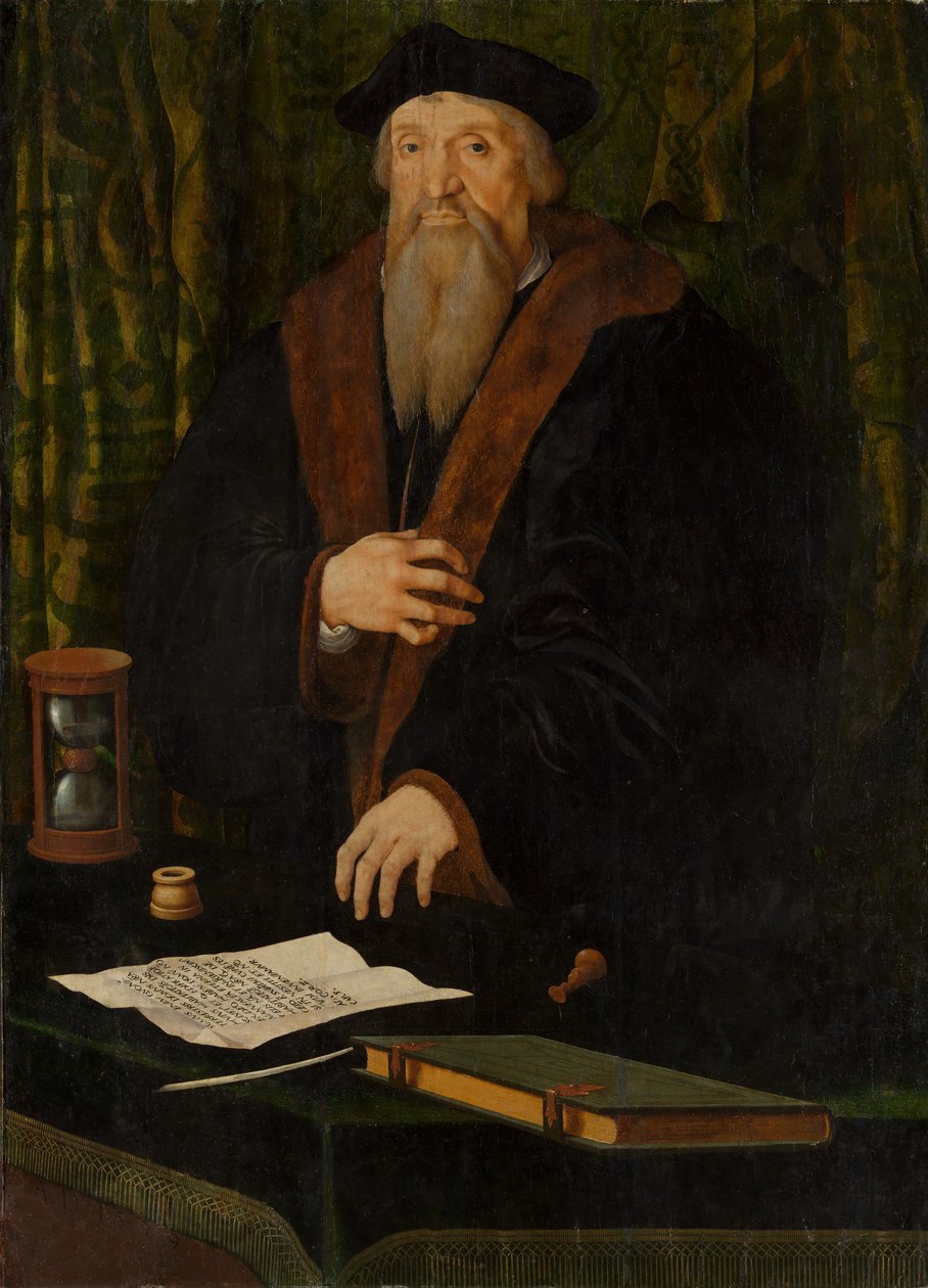 Portræt af en mand, muligvis Jean de Langeac død 1541, biskop af Limoges. af Netherlandish Painter
