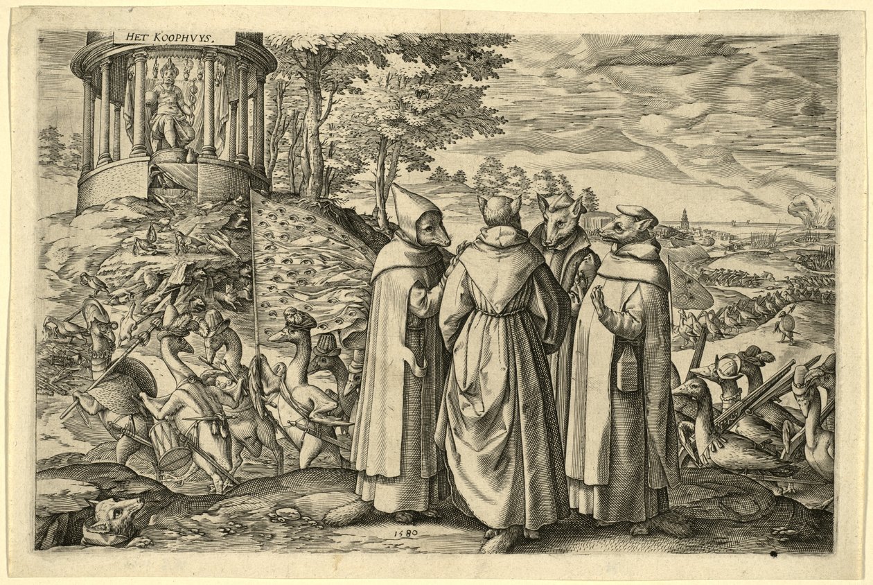 Allegori om hertugen af Alvas nederlag ved Brielle, 1580 af Netherlandish School