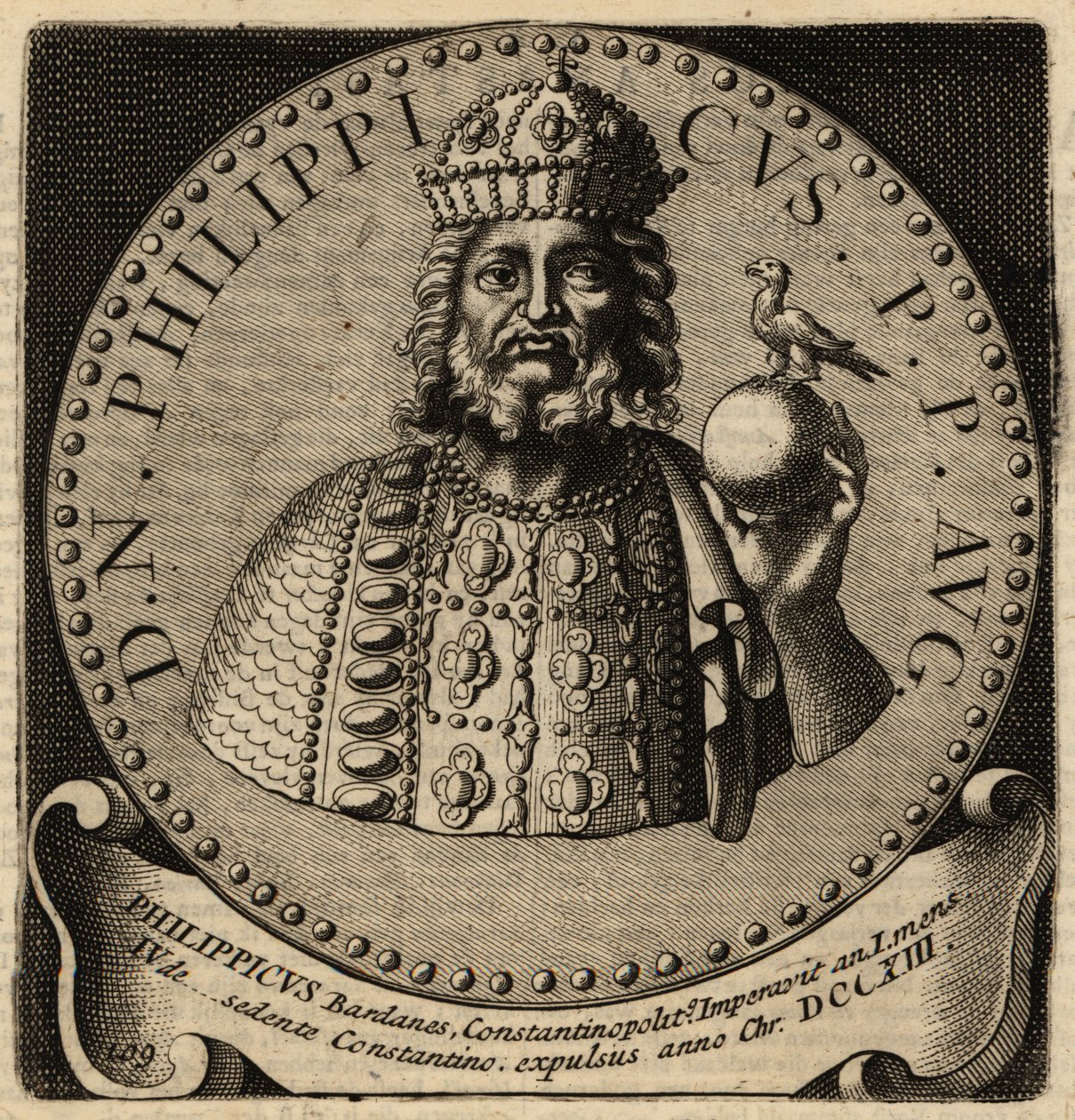 Byzantinske kejser Philippikos. af Netherlandish School