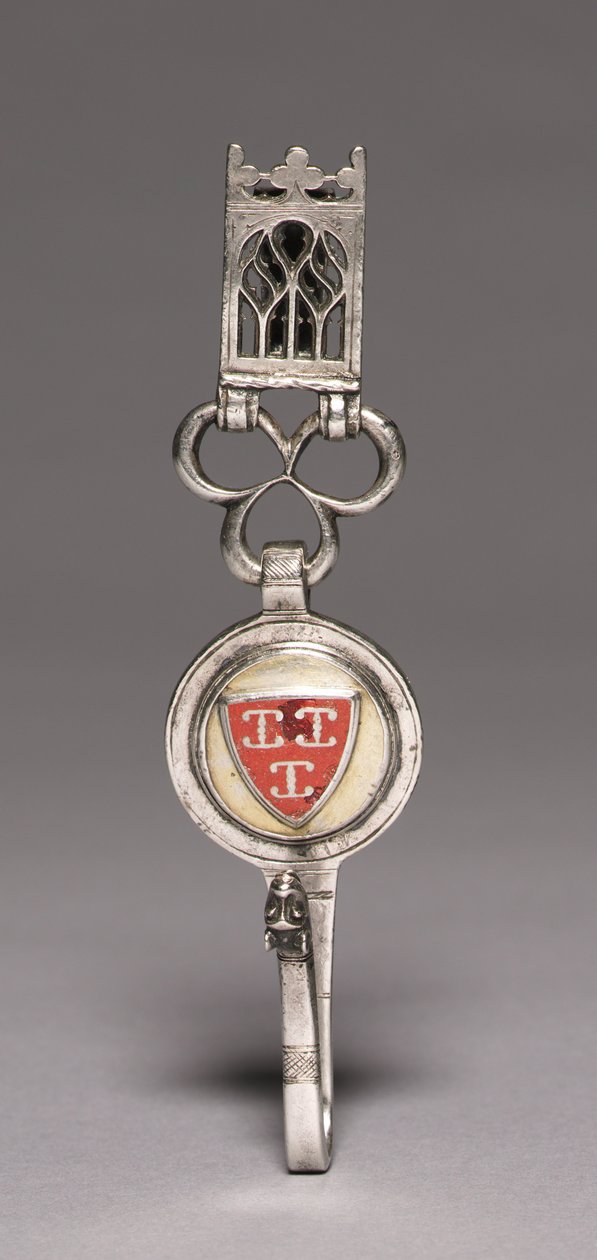 Clavendier (bæltekrog), ca. 1400 (sølv, forgyldt sølv, champlevé-emalje) af Netherlandish School