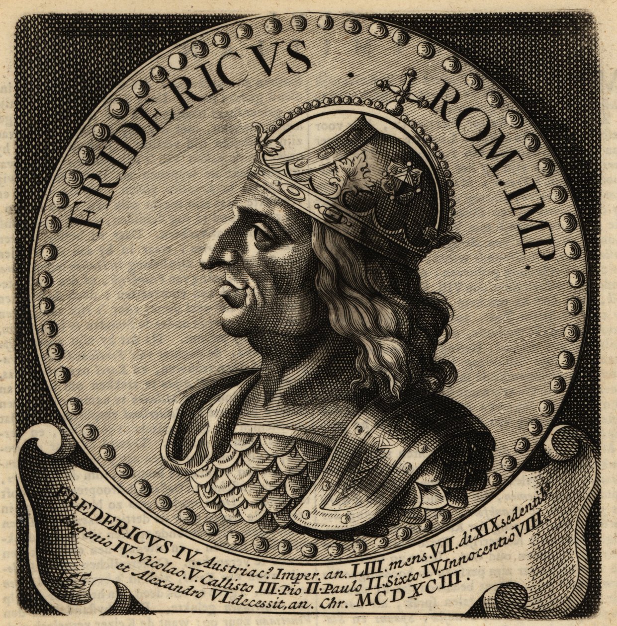 Den hellige romerske kejser Frederik III. af Netherlandish School