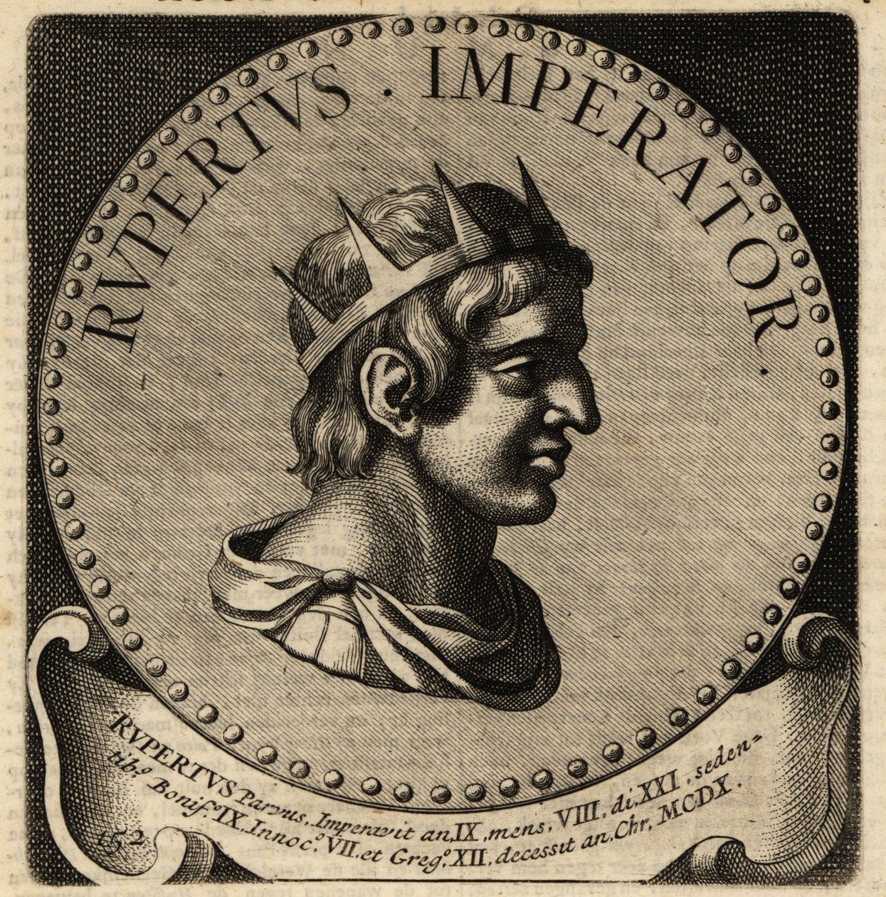 Den hellige romerske kejser Rupert. af Netherlandish School