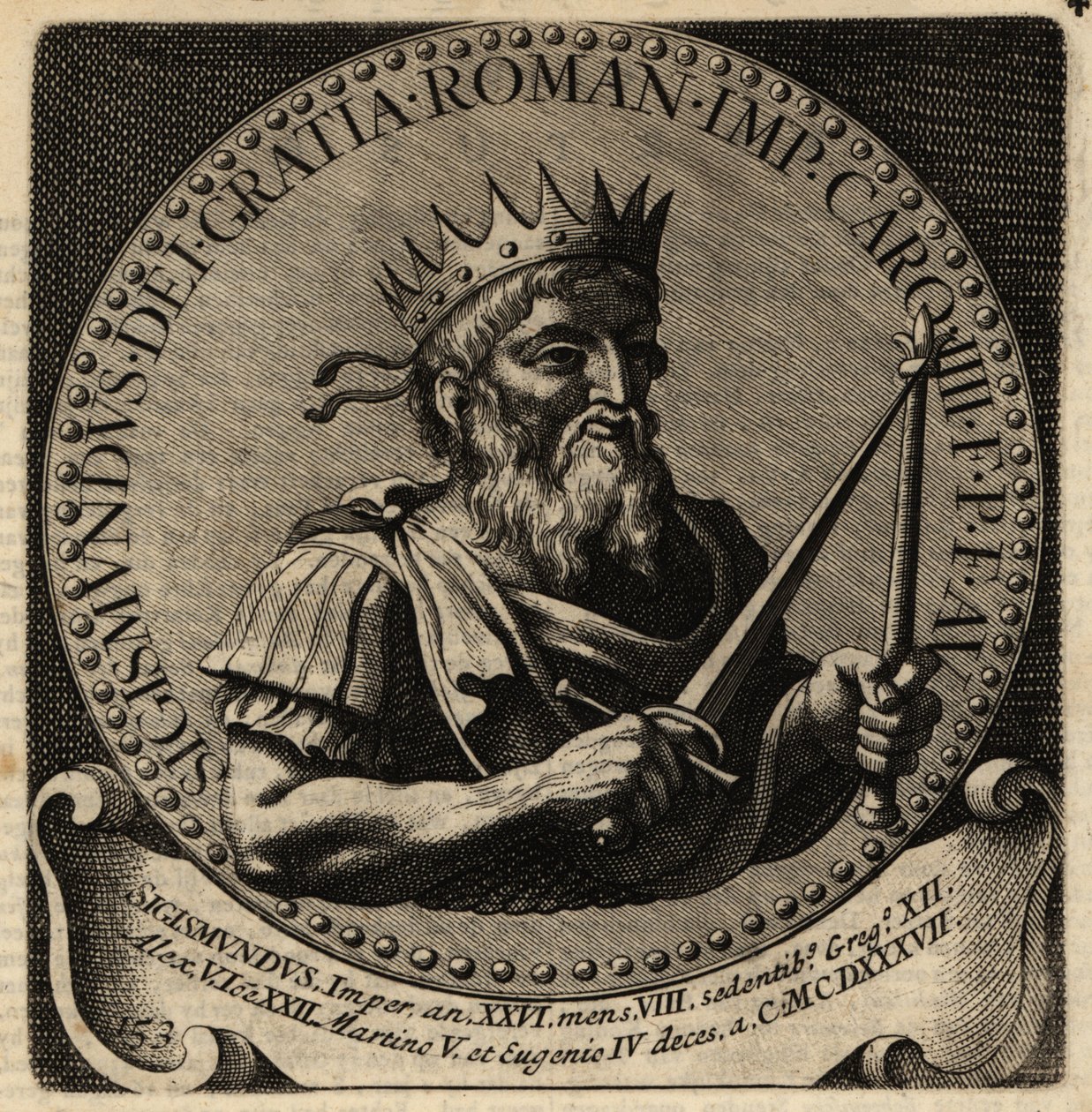 Den hellige romerske kejser Sigismund. af Netherlandish School