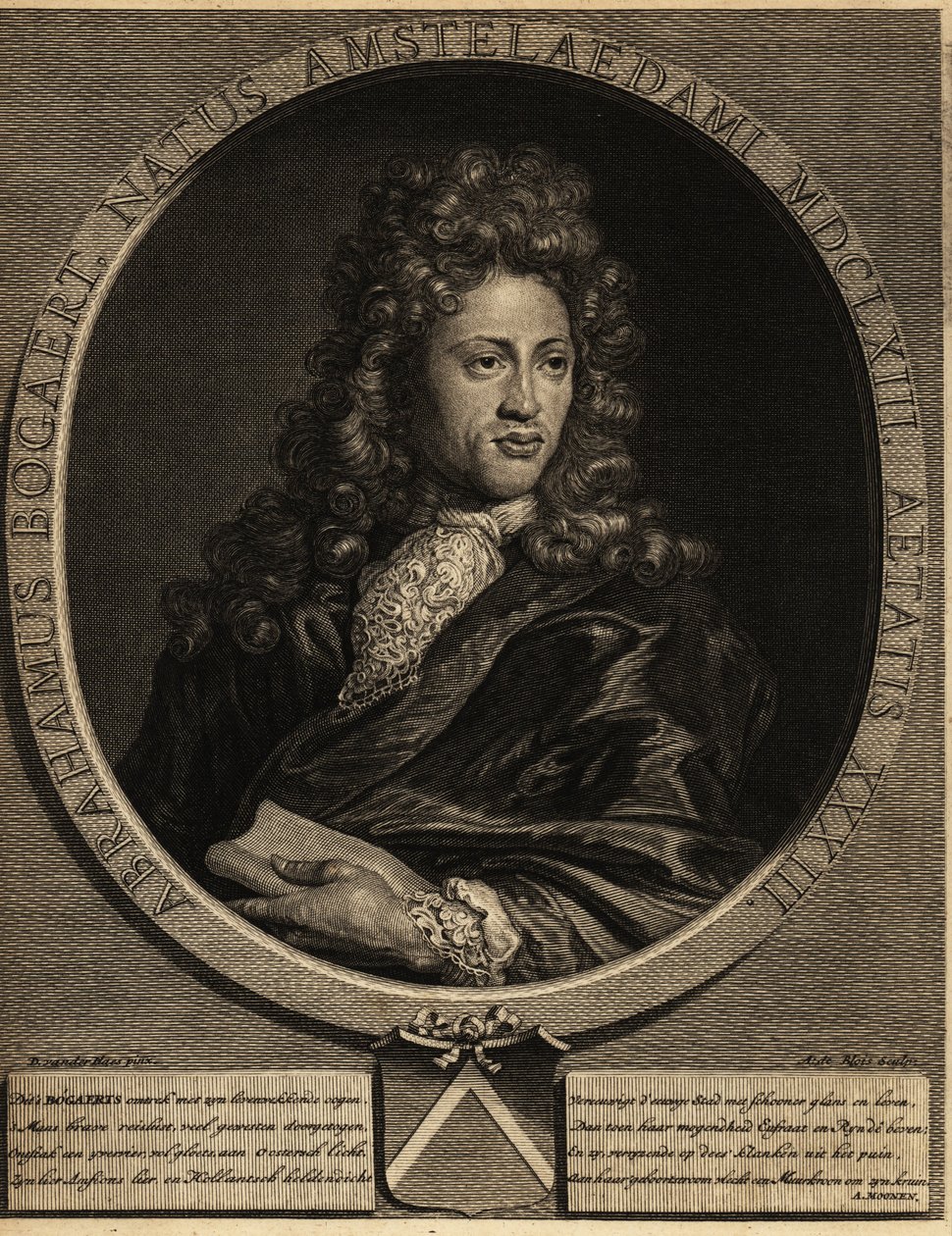 Portræt af Abraham Bogaert 1653-1727. af Netherlandish School
