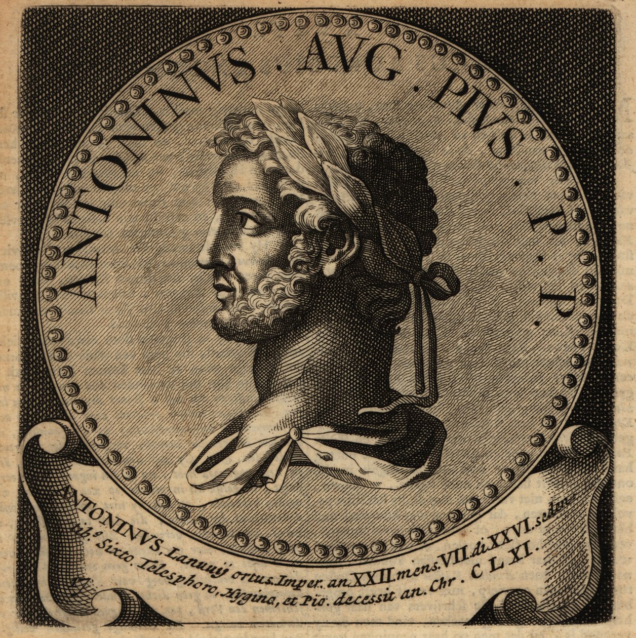 Portræt af den romerske kejser Antoninus Pius. af Netherlandish School