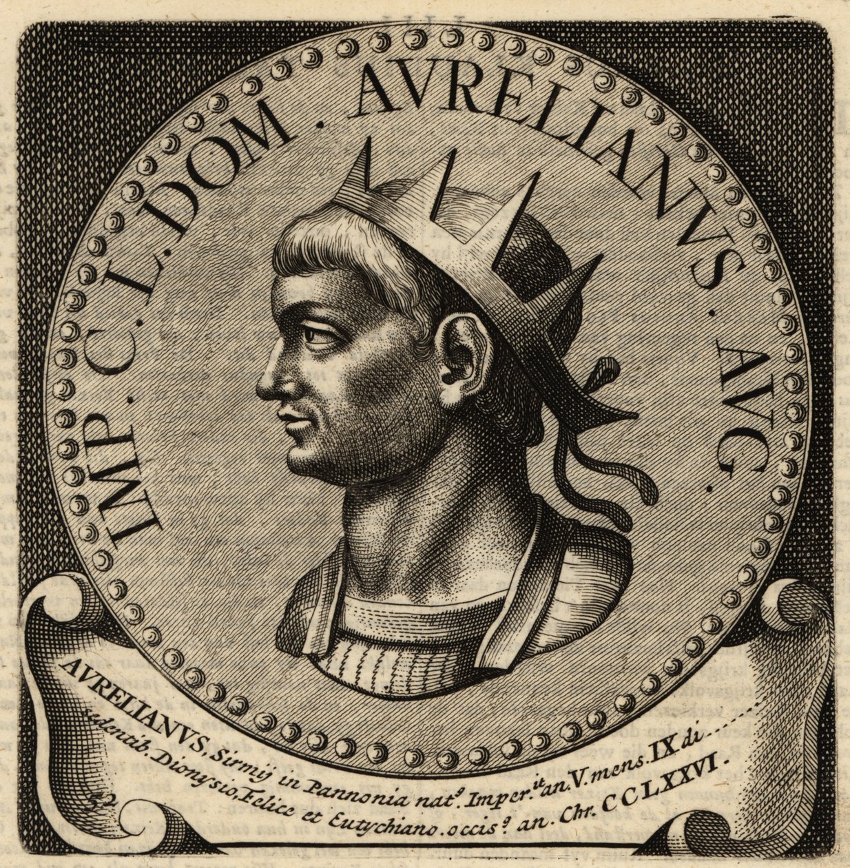 Portræt af den romerske kejser Aurelian. af Netherlandish School