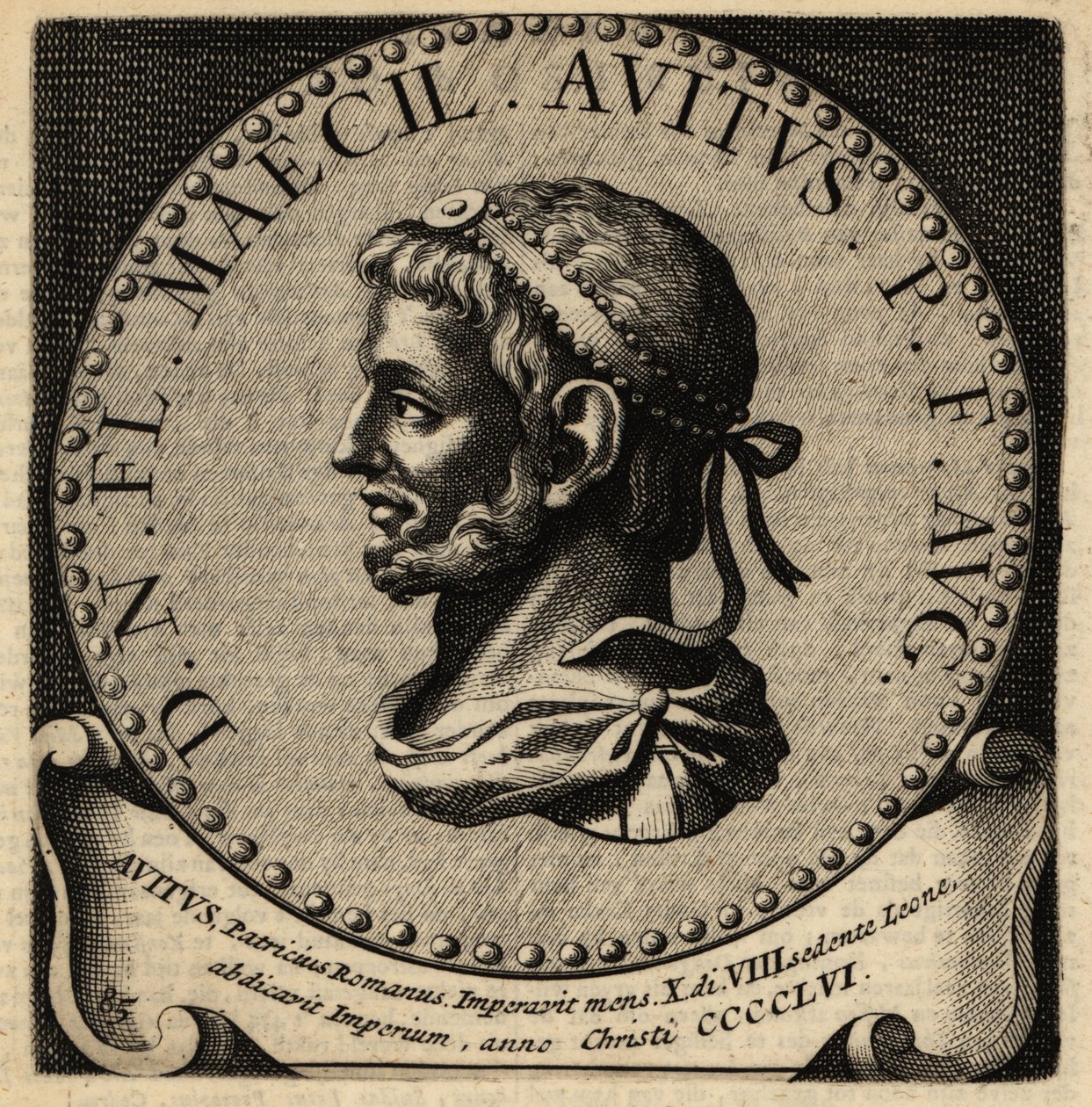 Portræt af den romerske kejser Avitus af Netherlandish School