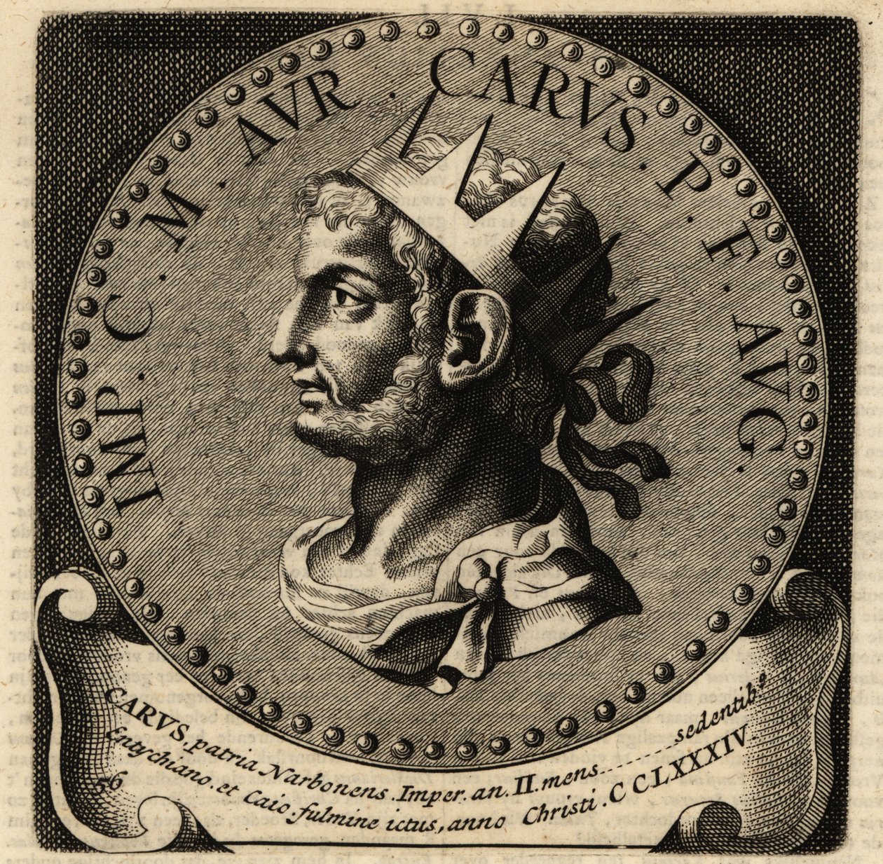 Portræt af den romerske kejser Carus. af Netherlandish School
