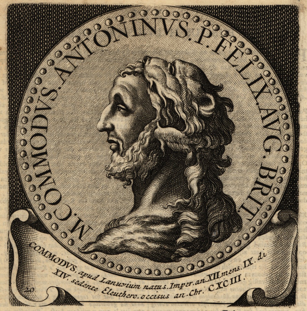Portræt af den romerske kejser Commodus. af Netherlandish School