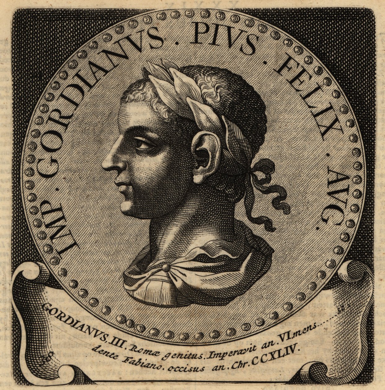Portræt af den romerske kejser Gordian III. af Netherlandish School
